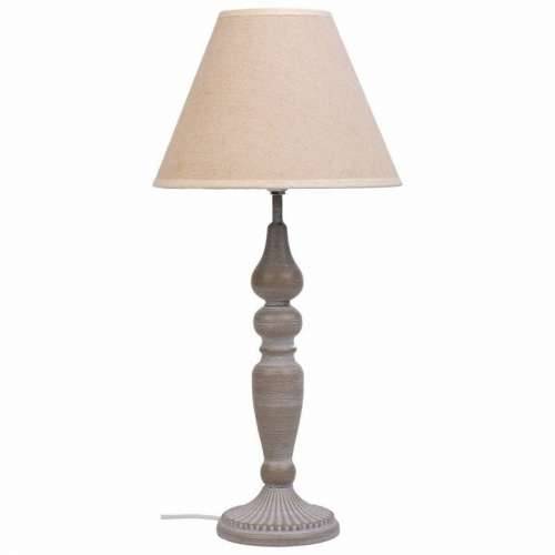 Stolna svjetiljka Alexandra House Living Bijela Siva Metal Tkanina 220-240 V 23 x 46 x 23 cm Cijena