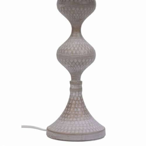 Stolna svjetiljka Alexandra House Living Bijela Siva Metal Tkanina 220-240 V 25 x 50 x 25 cm Cijena