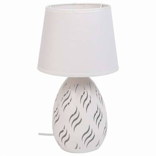 Stolna svjetiljka Alexandra House Living Bijela Metal Tkanina 220-240 V 18 x 31 x 18 cm Cijena
