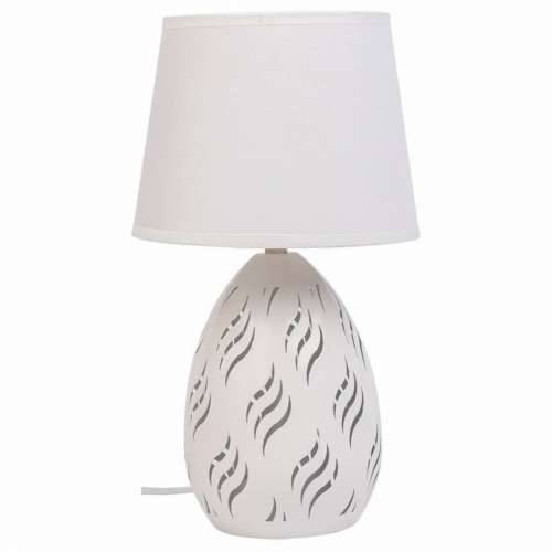 Stolna svjetiljka Alexandra House Living Bijela Metal Tkanina 220-240 V 18 x 31 x 18 cm Cijena