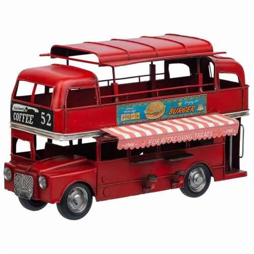 Ukrasna figura Alexandra House Living Crvena Željezo ABS Autobus 14 x 18 x 28 cm Cijena