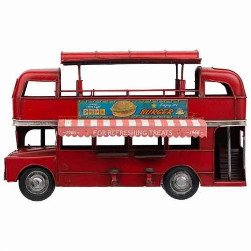 Ukrasna figura Alexandra House Living Crvena Željezo ABS Autobus 14 x 18 x 28 cm Cijena