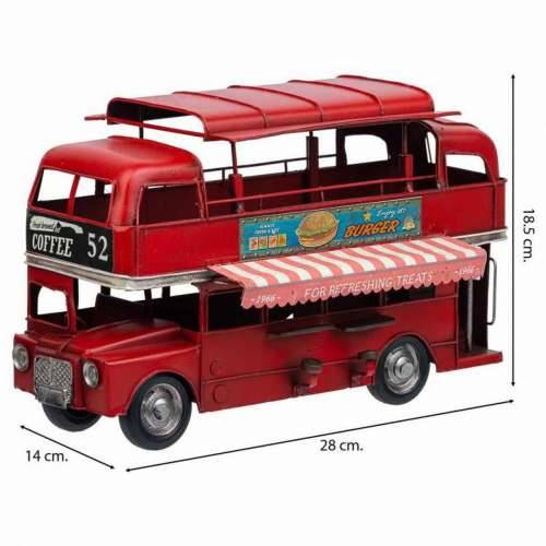 Ukrasna figura Alexandra House Living Crvena Željezo ABS Autobus 14 x 18 x 28 cm Cijena