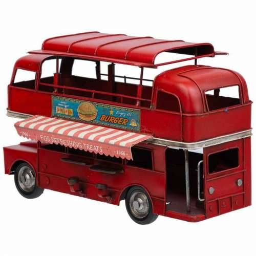 Ukrasna figura Alexandra House Living Crvena Željezo ABS Autobus 14 x 18 x 28 cm Cijena