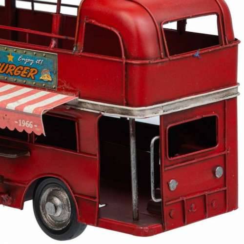 Ukrasna figura Alexandra House Living Crvena Željezo ABS Autobus 14 x 18 x 28 cm Cijena