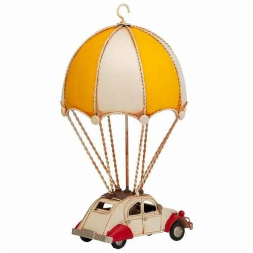 Ukrasna figura Alexandra House Living Rumena Željezo ABS Globus Automobil Padobran 17 x 31 x 18 cm Cijena