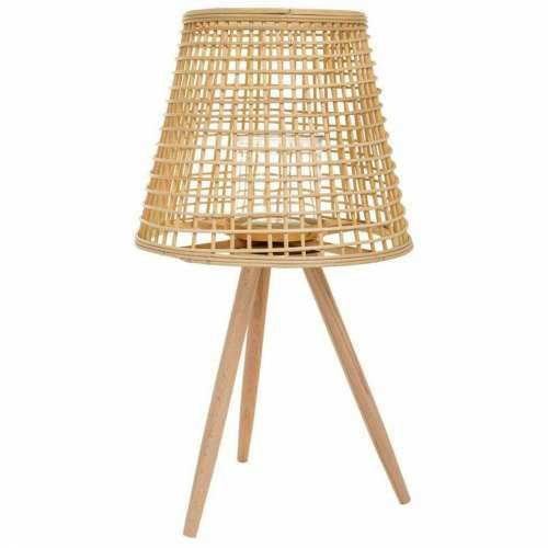 Laternas stends Alexandra House Living Prirodno Bambus Ratan 36 x 64 x 36 cm Cijena