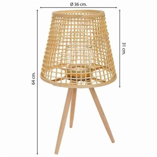 Laternas stends Alexandra House Living Prirodno Bambus Ratan 36 x 64 x 36 cm Cijena