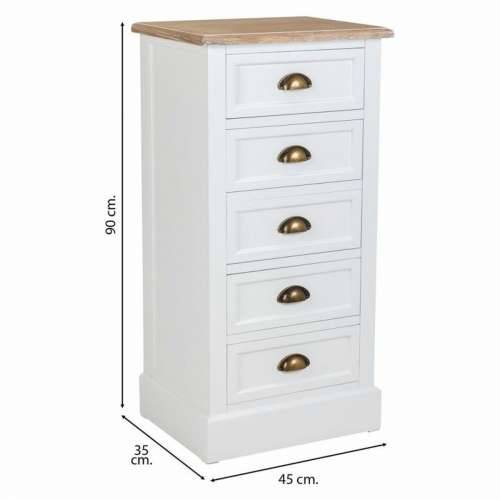Ormarić s ladicama Alexandra House Living Prirodno Drvo Metal 95 x 40 x 50 cm Cijena