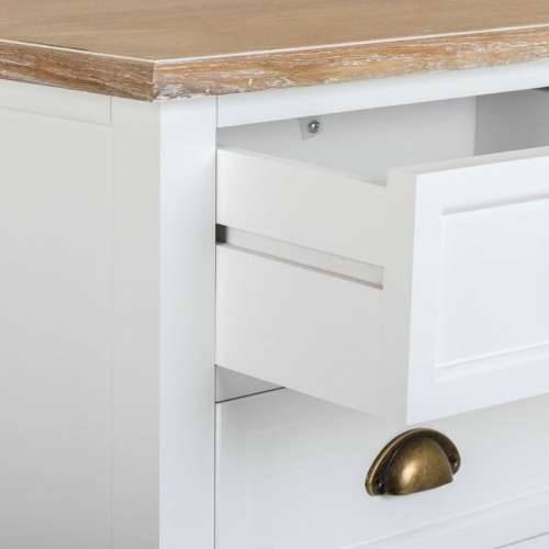 Ormarić s ladicama Alexandra House Living Prirodno Drvo Metal 95 x 40 x 50 cm Cijena