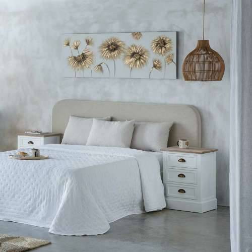Noćni ormarić Alexandra House Living Bijela Smeđa 35 x 60 x 45 cm Cijena