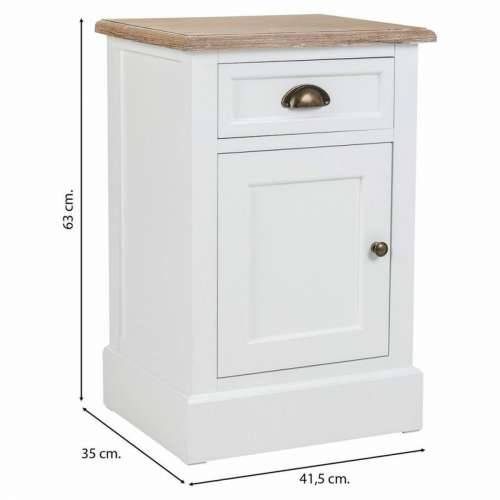 Noćni ormarić Alexandra House Living Bijela Smeđa 35 x 63 x 41 cm Cijena
