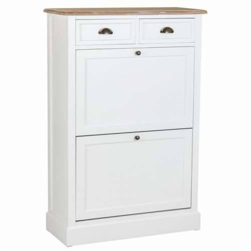 Ormar za cipele Alexandra House Living Bijela Smeđa 33 x 120 x 80 cm Cijena