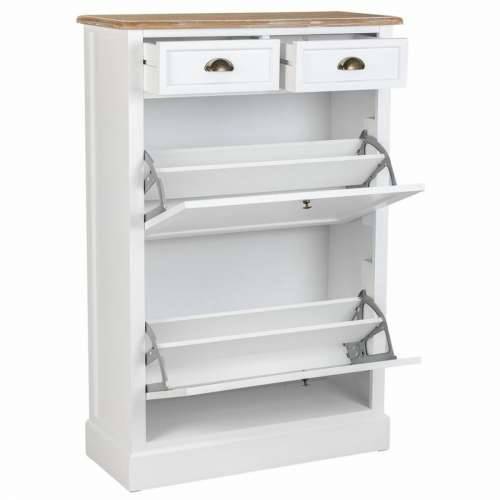 Ormar za cipele Alexandra House Living Bijela Smeđa 33 x 120 x 80 cm Cijena