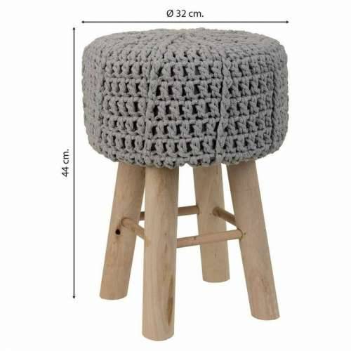 Tabure Alexandra House Living Siva Bambus Borovina Éponge Drvo MDF 32 x 44 x 32 cm Cijena