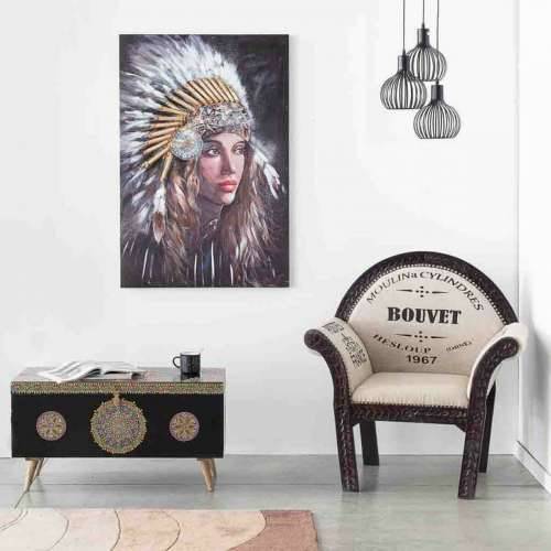 Slika Alexandra House Living Life Platno Jelovina 120 x 2 x 80 cm Cijena