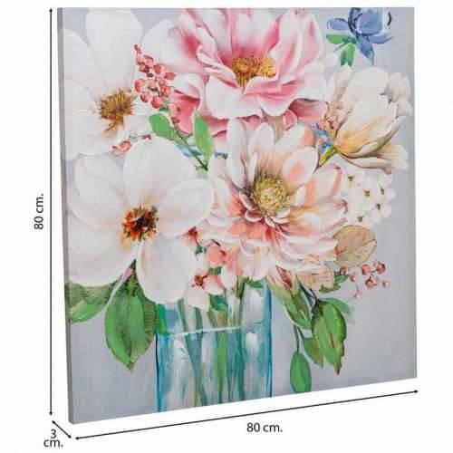 Slika Alexandra House Living Nature Platno Jelovina 80 x 3 x 80 cm Cijena
