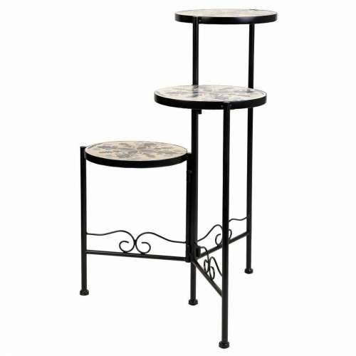 Stalak za Teglu za Cvijeće Alexandra House Living Crna Željezo Pločoca 30 x 68 x 30 cm Cijena