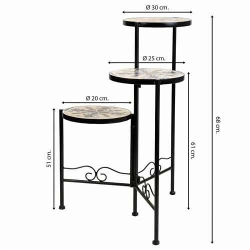 Stalak za Teglu za Cvijeće Alexandra House Living Crna Željezo Pločoca 30 x 68 x 30 cm Cijena