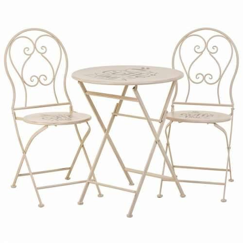 Komplet stola i 2 stolice Alexandra House Living Bijela 60 x 75 x 60 cm Cijena