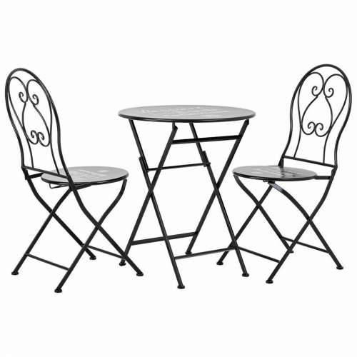Komplet stola i 2 stolice Alexandra House Living Crna 60 x 75 x 60 cm Cijena