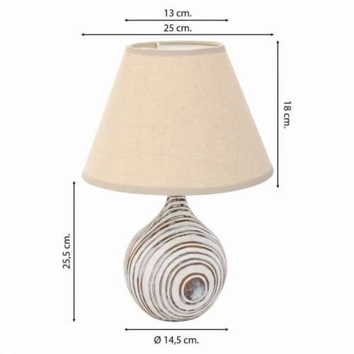 Stolna svjetiljka Alexandra House Living Bijela Polirezin 220-240 V 14 x 25 x 14 cm Cijena