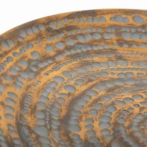 Stolni ukras Alexandra House Living Siva zlatan Polirezin 5 x 40 x 40 cm Cijena