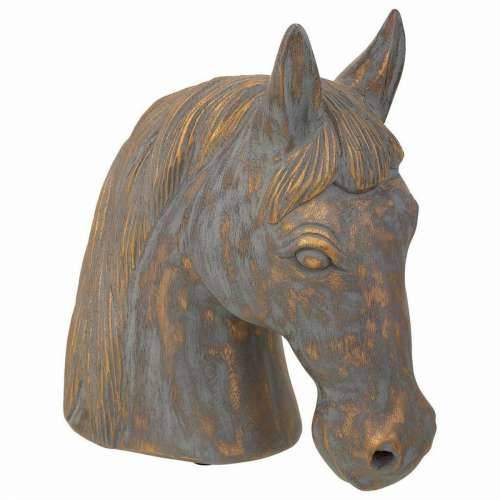 Ukrasna figura Alexandra House Living Siva zlatan Polirezin Konj 15 x 31 x 31 cm Cijena