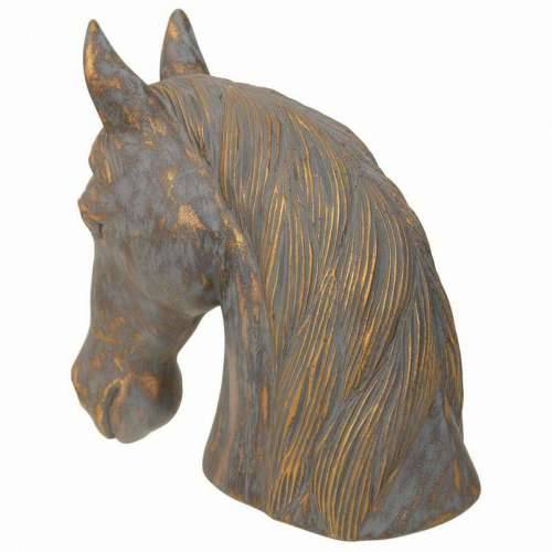 Ukrasna figura Alexandra House Living Siva zlatan Polirezin Konj 15 x 31 x 31 cm Cijena