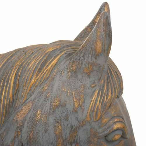 Ukrasna figura Alexandra House Living Siva zlatan Polirezin Konj 15 x 31 x 31 cm Cijena