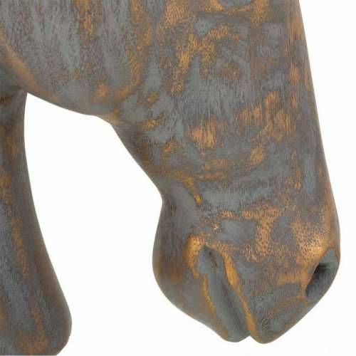 Ukrasna figura Alexandra House Living Siva zlatan Polirezin Konj 15 x 31 x 31 cm Cijena