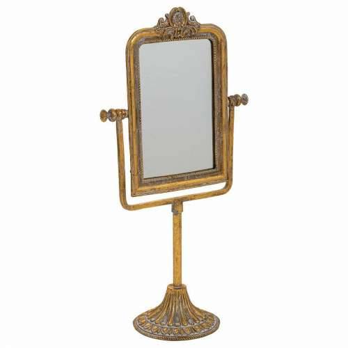 Ogledalo s Nosačem za Montiranje Alexandra House Living Zlato Smola 9 x 35 x 18 cm Cijena