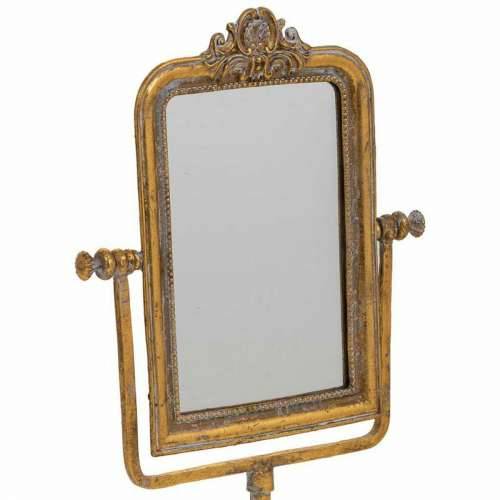 Ogledalo s Nosačem za Montiranje Alexandra House Living Zlato Smola 9 x 35 x 18 cm Cijena