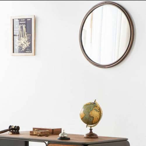 Zidno ogledalo Alexandra House Living zlatan 2 x 61 x 61 cm krugovi Cijena