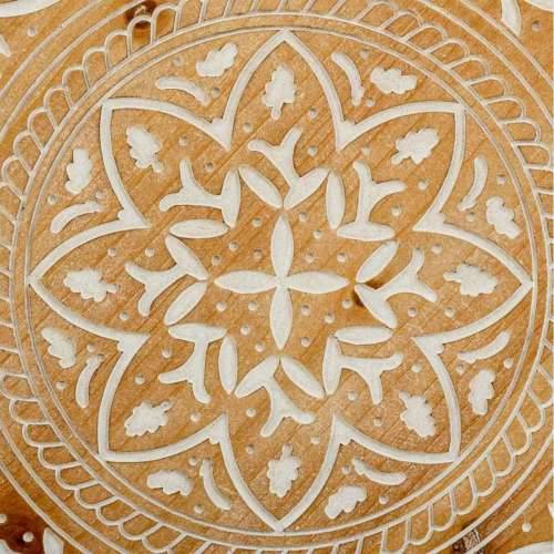 Zidni Ukras Alexandra House Living Smeđa Jelovina Drvo MDF 40 x 40 cm Cijena