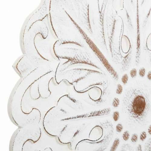 Zidni Ukras Alexandra House Living Bijela Jelovina Drvo MDF 3 x 60 x 60 cm Cijena