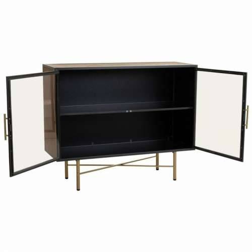 Ormarić za hodnik Alexandra House Living Smeđa Metal Staklo Jelovina Drvo MDF 35 x 80 x 100 cm Cijena