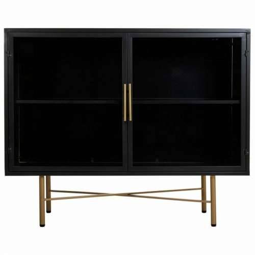 Ormarić za hodnik Alexandra House Living Smeđa Metal Staklo Jelovina Drvo MDF 35 x 80 x 100 cm Cijena