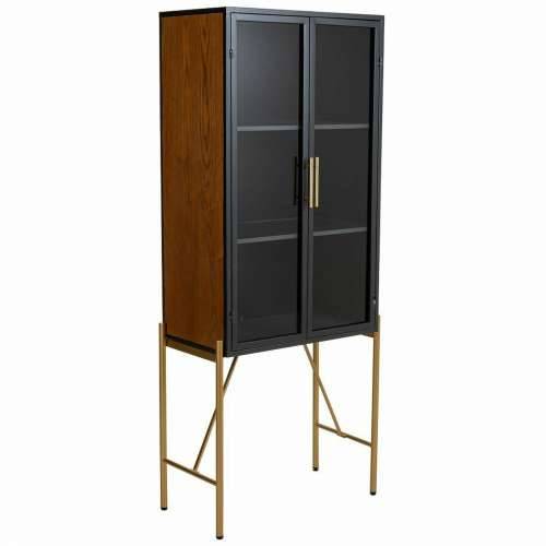 Ormarić Alexandra House Living Smeđa Staklo Jelovina Drvo MDF 35 x 155 x 64 cm Cijena