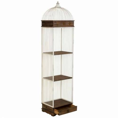 Polica Alexandra House Living Bijela Metal Drvo MDF 31 x 172 x 41 cm Cijena
