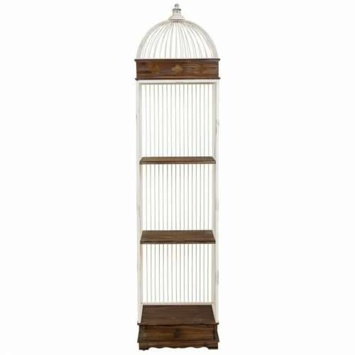 Polica Alexandra House Living Bijela Metal Drvo MDF 31 x 172 x 41 cm Cijena
