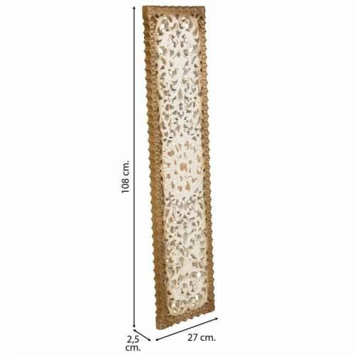 Zidni Ukras Alexandra House Living Bijela Drvo MDF 2 x 108 x 27 cm Cijena