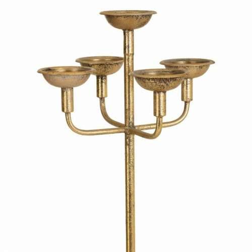 Svijećnjak Alexandra House Living Zlato Metal 37 x 149 x 37 cm Cijena