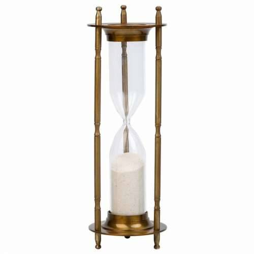 Clepsidră Alexandra House Living Smeđa Aluminij 10 x 30 x 10 cm Cijena