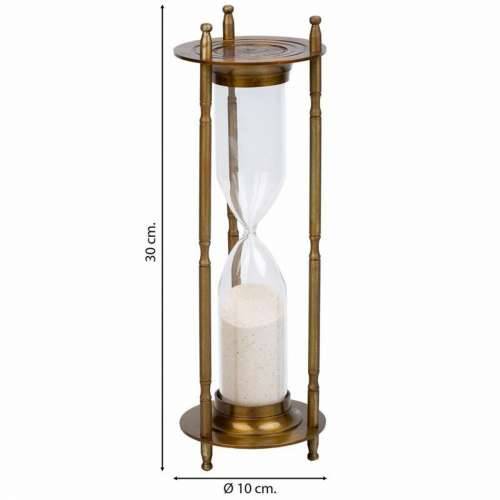 Clepsidră Alexandra House Living Smeđa Aluminij 10 x 30 x 10 cm Cijena