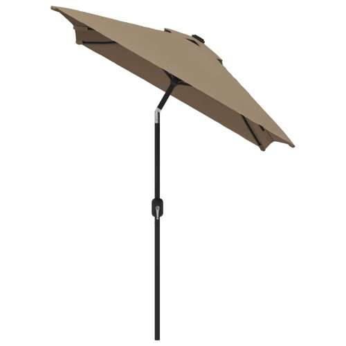Vanjski suncobran s metalnim stupom 300 x 200 cm smeđesivi - Sivo-smeđa 1 Cijena