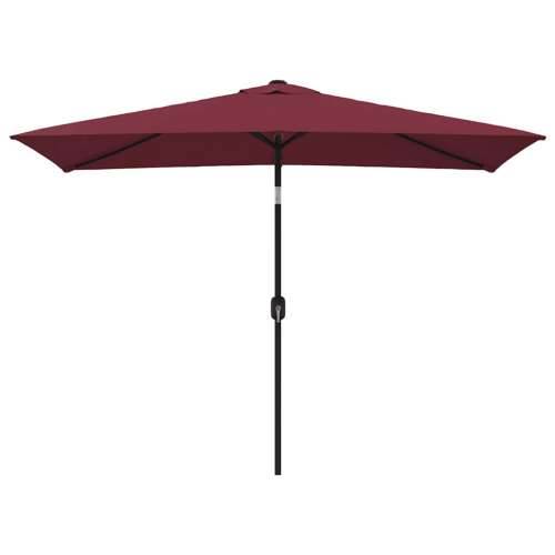 Vanjski suncobran s metalnim stupom 300 x 200 cm bordo - Crvena 1 Cijena