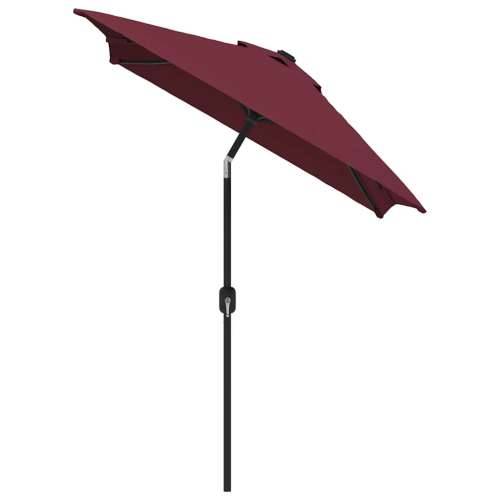 Vanjski suncobran s metalnim stupom 300 x 200 cm bordo - Crvena 1 Cijena