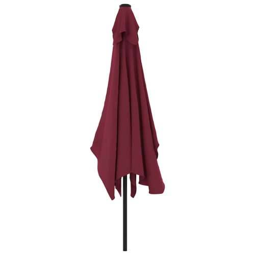Vanjski suncobran s metalnim stupom 300 x 200 cm bordo - Crvena 1 Cijena