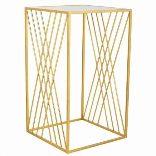 Kutni stol Alexandra House Living Zlato 40 x 70 x 40 cm Cijena